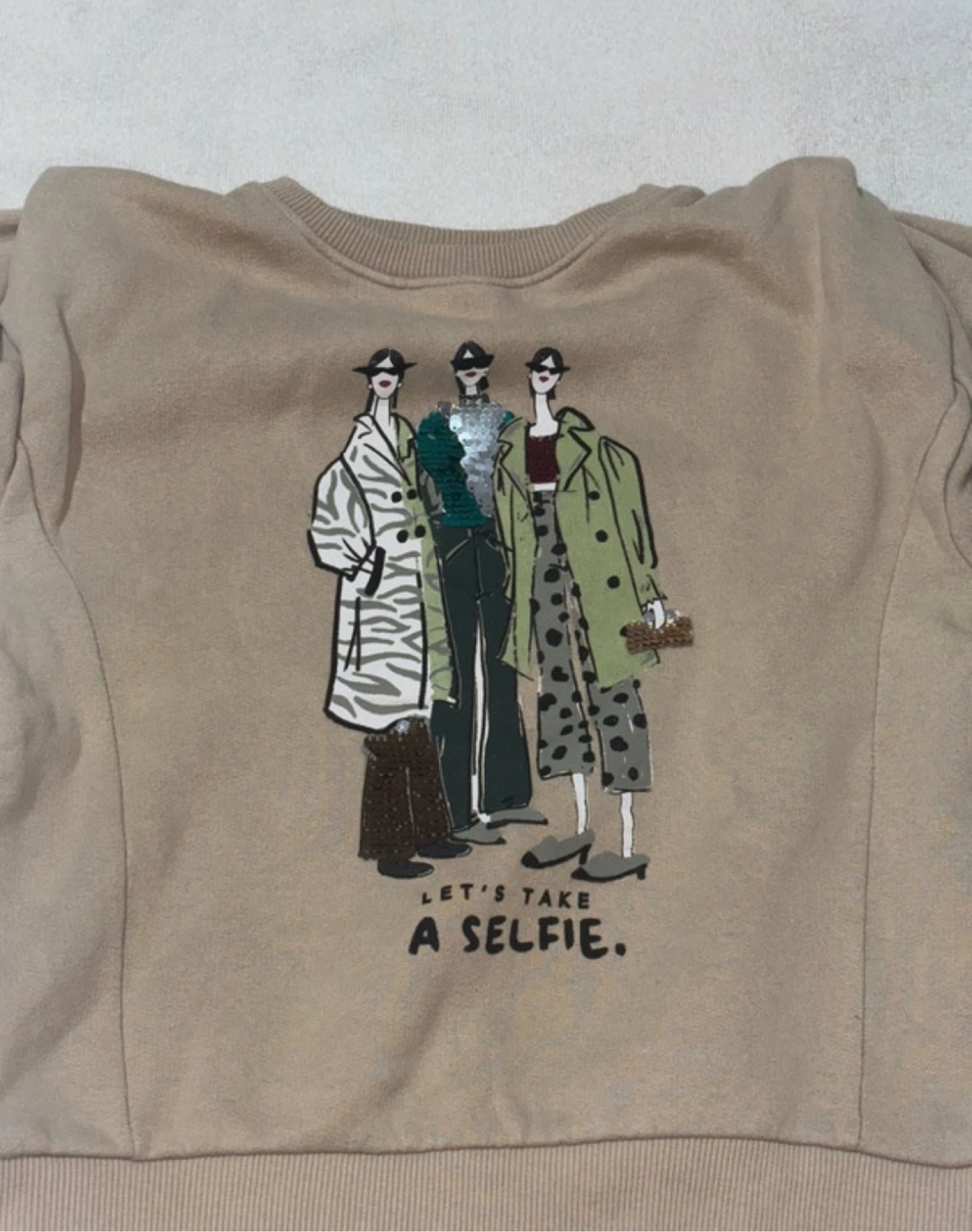 Sudadera para niña marron zara – photo 2